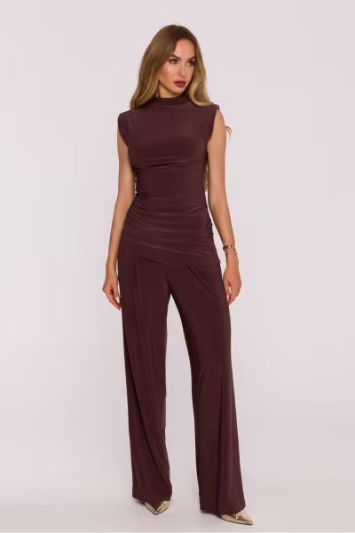 Spodnie Kombinezon Model MOE890 Brown - Moe — zdjęcie 2