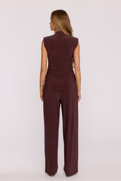 Spodnie Kombinezon Model MOE890 Brown - Moe — zdjęcie 3