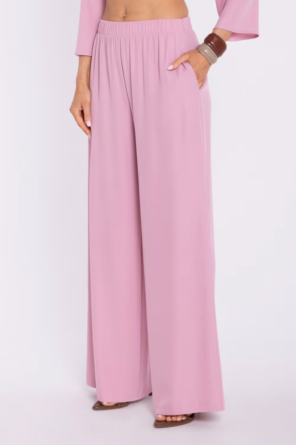 Spodnie Damskie Model MOE906 Powder Pink - Moe