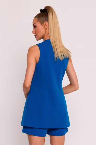 Kamizelka Model MOE776 Blue - Moe — zdjęcie 3