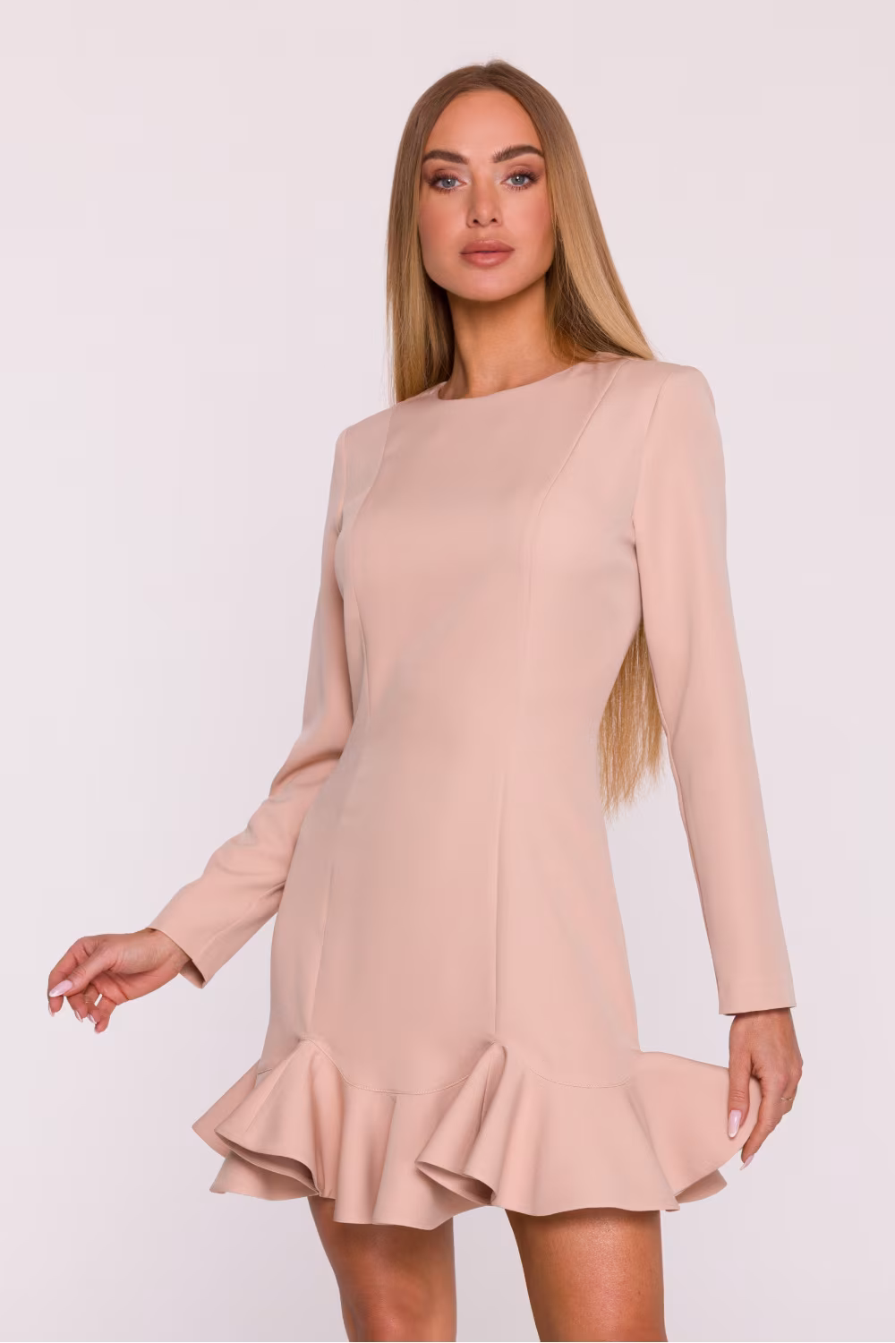 Sukienka Model MOE880 Beige - Moe