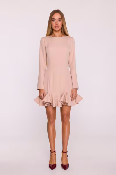 Sukienka Model MOE880 Beige - Moe — zdjęcie 2