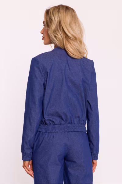 Kurtka Damska Model MOE800 Blue - Moe — zdjęcie 3