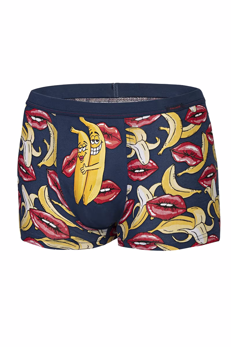 Bokserki Model Bananas 010/70 Jeans/Red/Yellow - Cornette
