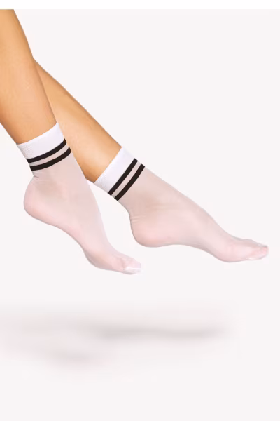 Skarpetki Model Spring Vibes 03 Den White/Black - Gatta — zdjęcie 1