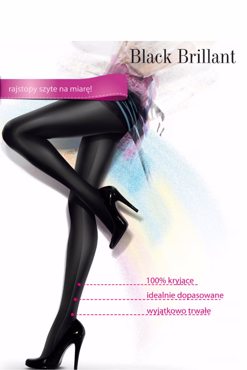 Rajstopy Model Black Brillant  - Gatta