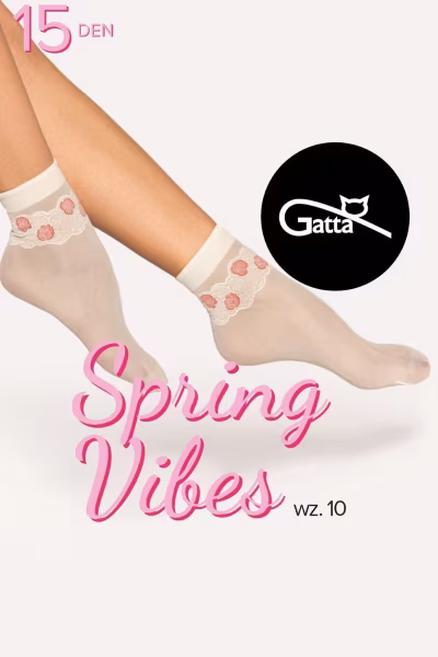 Skarpetki Model Spring Vibes 10 15 Den Sabbia/Red - Gatta — zdjęcie 3