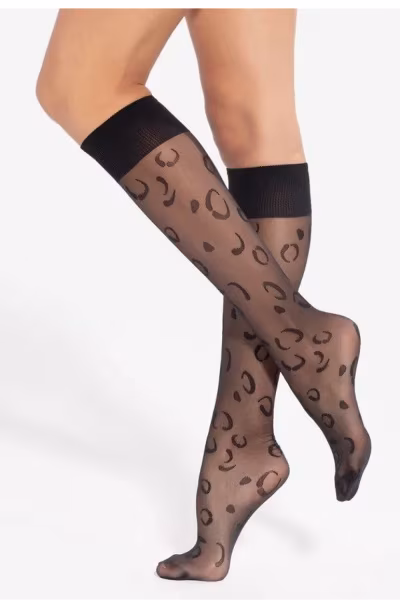 Podkolanówki Model Trendy Line 15 20 Den Black - Gatta — zdjęcie 2