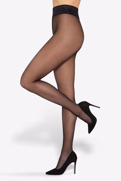 Rajstopy Model Softi Comfi 30/02 30 Den Nero - Gatta — zdjęcie 2