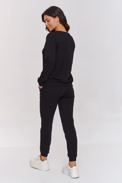 Spodnie Komplet Model M868 Black - Makadamia — zdjęcie 2