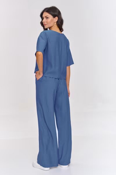 Spodnie Komplet Model M881 Blue Jeans - Makadamia — zdjęcie 2
