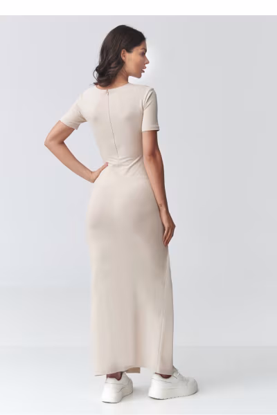 Sukienka Model M931 Light Beige - Makadamia — zdjęcie 3