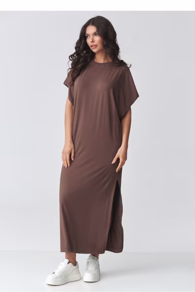 Sukienka Model M927 Milk Chocolate - Makadamia — zdjęcie 2