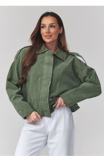 Kurtka Damska Model C48 Khaki - Makadamia — zdjęcie 1