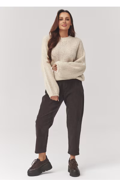 Sweter Damski Model C37 Light Beige - Makadamia — zdjęcie 2