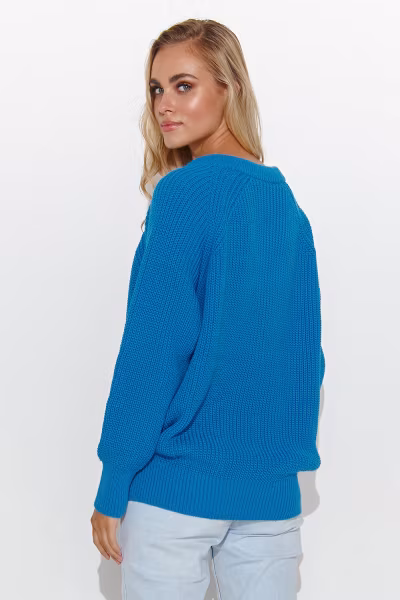Sweter Damski Model S140 Blue - Makadamia — zdjęcie 3