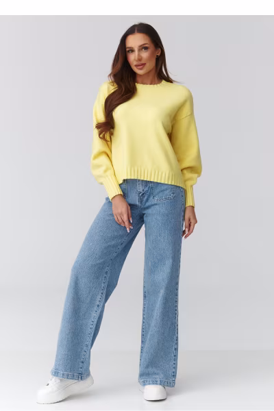 Sweter Damski Model C43 Yellow - Makadamia — zdjęcie 2