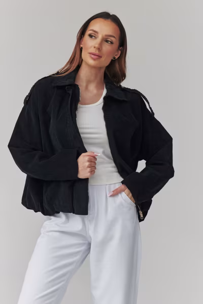 Kurtka Damska Model C48 Black - Makadamia — zdjęcie 1
