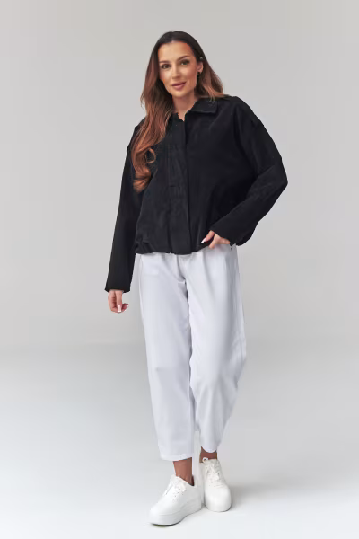 Kurtka Damska Model C48 Black - Makadamia — zdjęcie 2