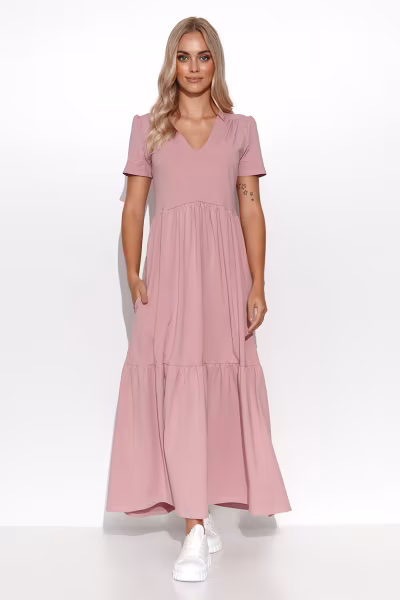 Sukienka Model M549 Dirty Pink - Makadamia — zdjęcie 1