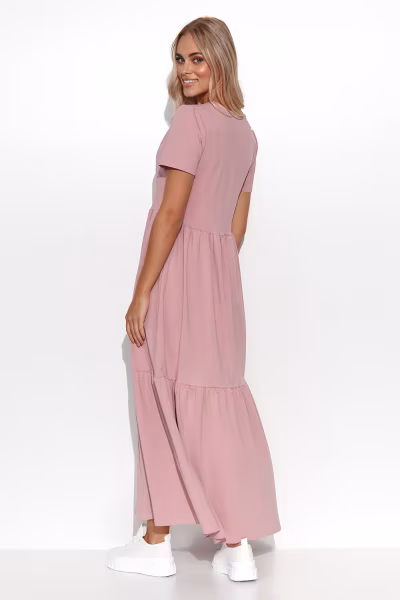 Sukienka Model M549 Dirty Pink - Makadamia — zdjęcie 2
