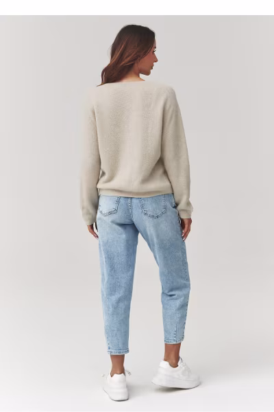 Sweter Damski Model C38 Light Beige - Makadamia — zdjęcie 3