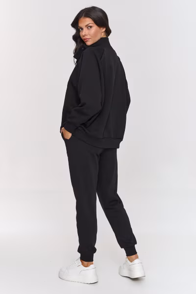 Spodnie Komplet Model A5 Black - Makadamia — zdjęcie 2