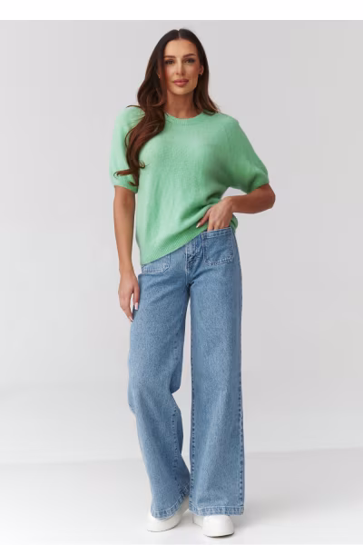 Sweter Damski Model C45 Green - Makadamia — zdjęcie 2