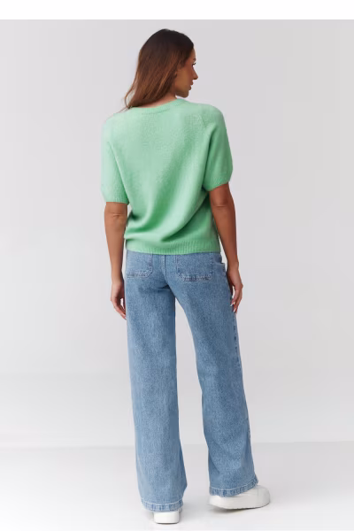 Sweter Damski Model C45 Green - Makadamia — zdjęcie 3