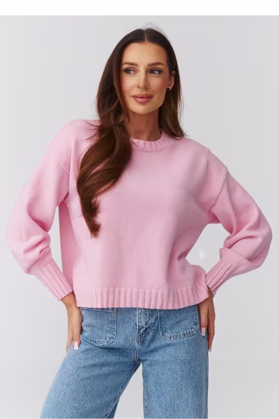Sweter Damski Model C43 Powder Pink - Makadamia — zdjęcie 1