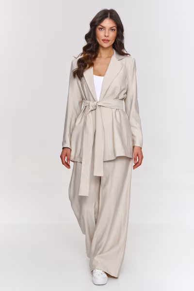 Spodnie Komplet Model M883 Light Beige - Makadamia — zdjęcie 1