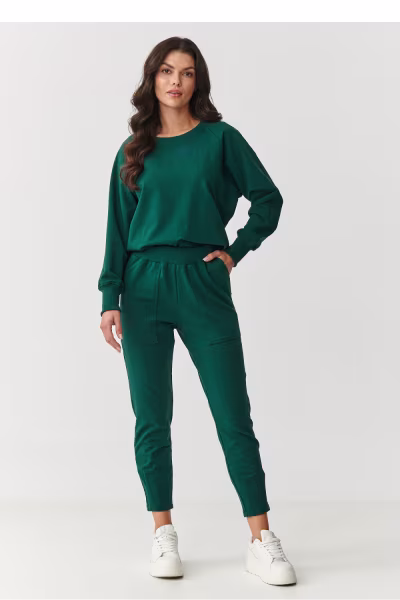 Spodnie Komplet Model M888 Bottle Green - Makadamia — zdjęcie 1
