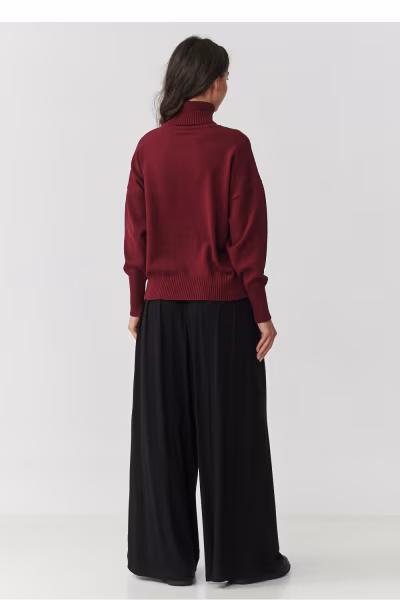 Golf Damski Model S165 Bordo - Makadamia — zdjęcie 3