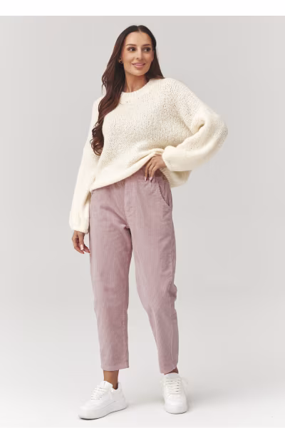 Spodnie Damski Model C33 Powder Pink - Makadamia — zdjęcie 2