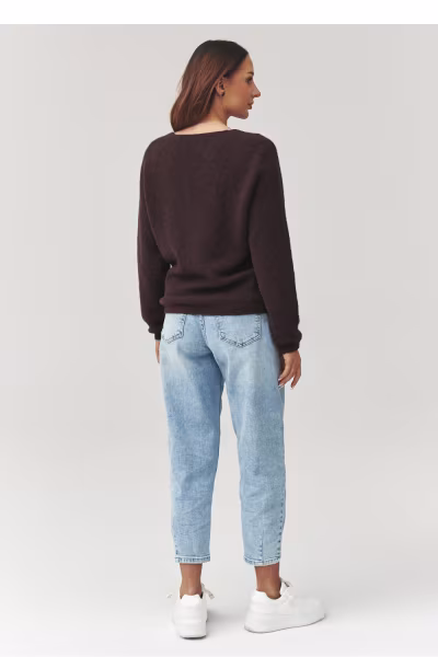 Sweter Damski Model C38 Czekolada - Makadamia — zdjęcie 3