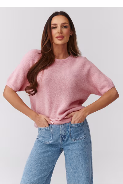 Sweter Damski Model C45 Powder Pink - Makadamia — zdjęcie 1