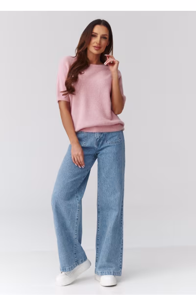 Sweter Damski Model C45 Powder Pink - Makadamia — zdjęcie 2