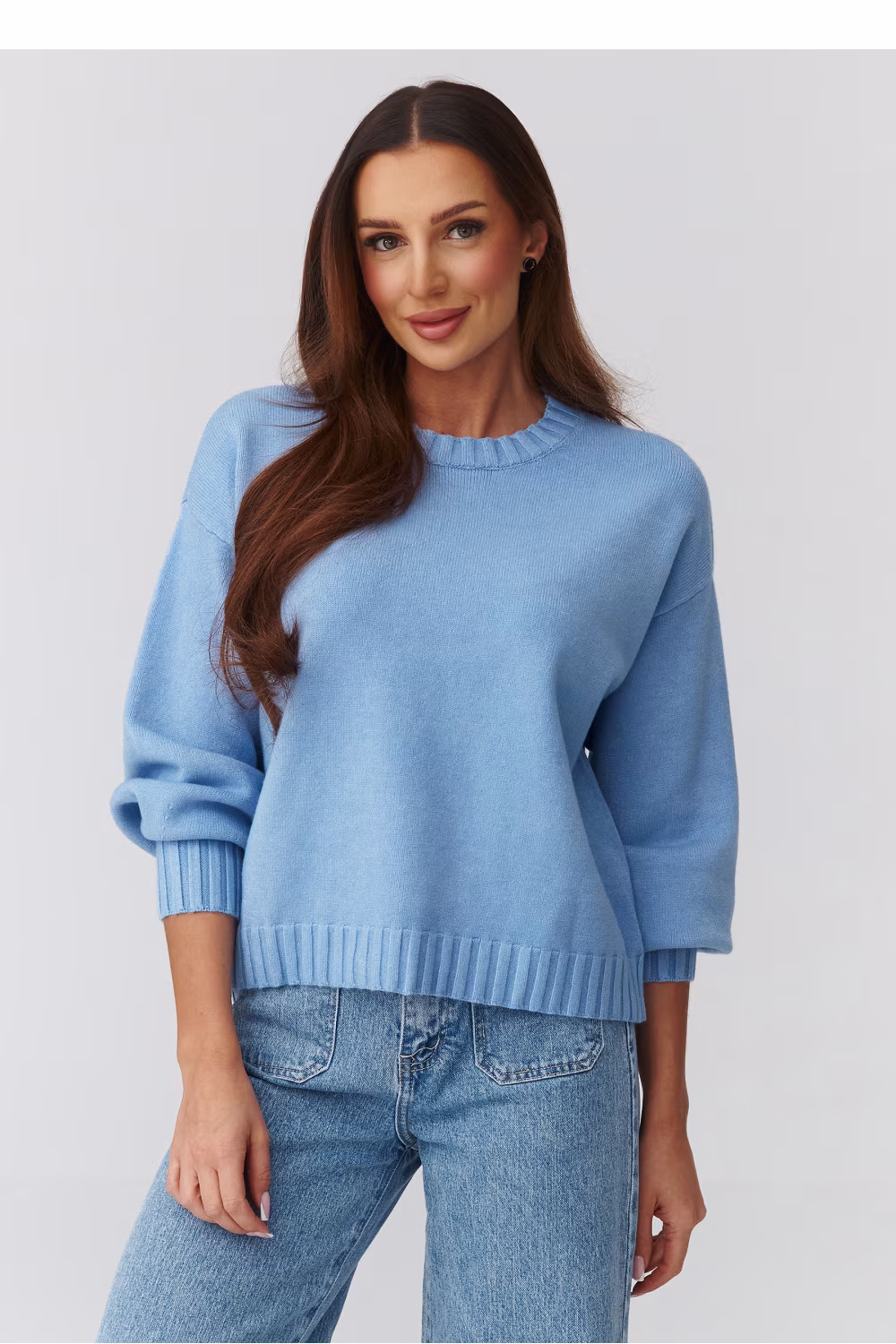 Sweter Damski  Model C43 Blue - Makadamia