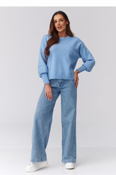 Sweter Damski  Model C43 Blue - Makadamia — zdjęcie 2