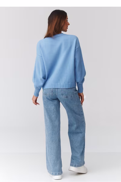 Sweter Damski  Model C43 Blue - Makadamia — zdjęcie 3