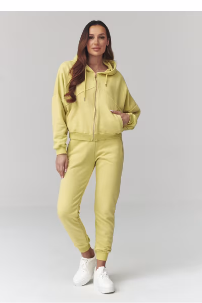Spodnie Komplet Model A14 Limonka - Makadamia — zdjęcie 1