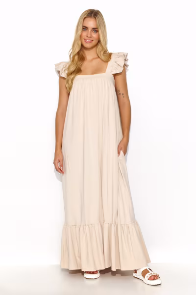 Sukienka Model M817 Light Beige - Makadamia — zdjęcie 1