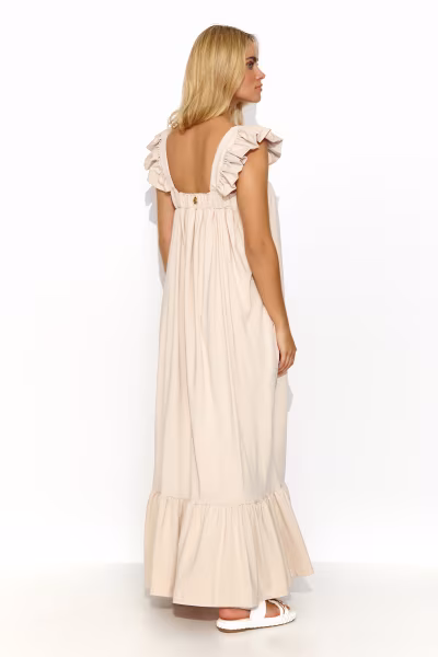 Sukienka Model M817 Light Beige - Makadamia — zdjęcie 2