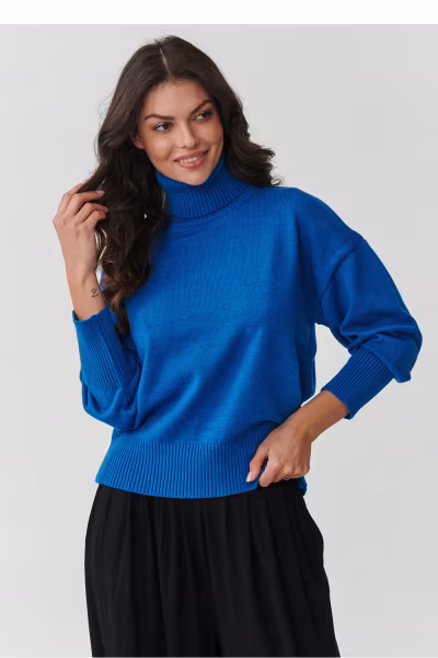 Golf Damski Model S165 Blue Jeans - Makadamia — zdjęcie 1