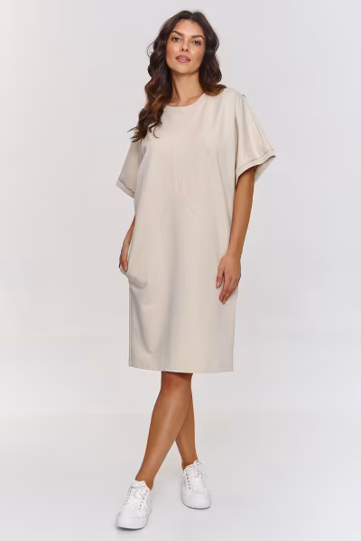 Sukienka Model M864 Light Beige - Makadamia — zdjęcie 2