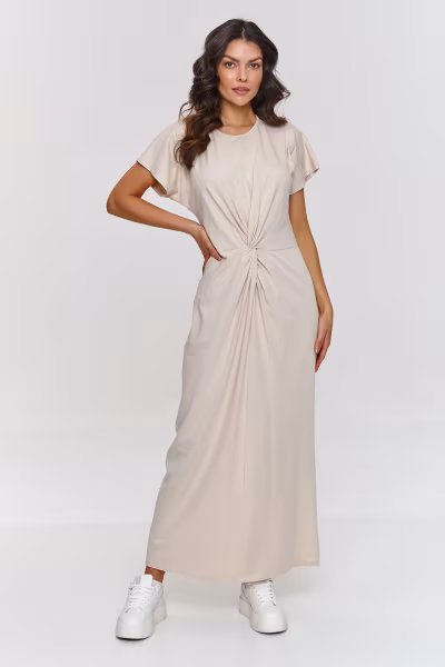 Sukienka Model M878 Light Beige - Makadamia — zdjęcie 1
