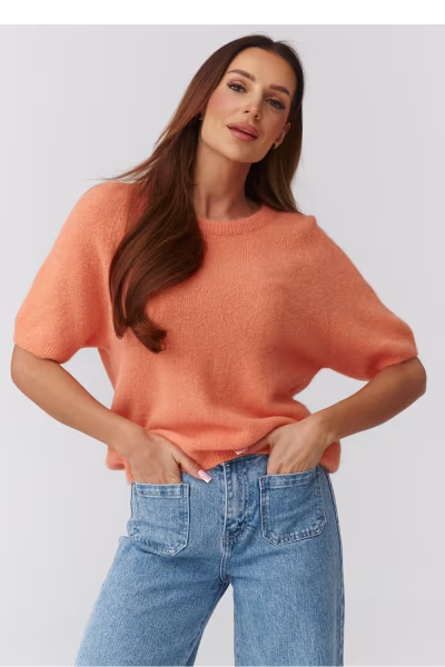 Sweter Damski Model C45 Coral - Makadamia — zdjęcie 1