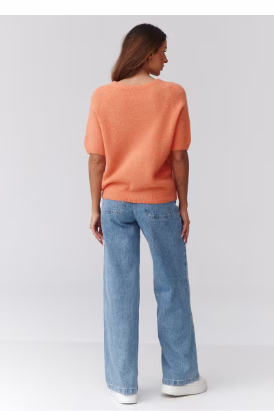 Sweter Damski Model C45 Coral - Makadamia — zdjęcie 3