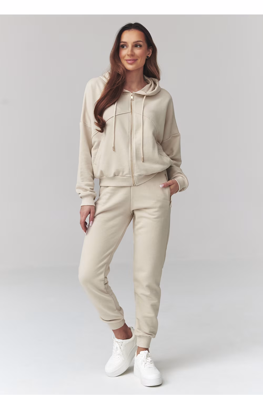 Spodnie Komplet Model A14 Light Beige - Makadamia