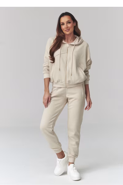 Spodnie Komplet Model A14 Light Beige - Makadamia — zdjęcie 2